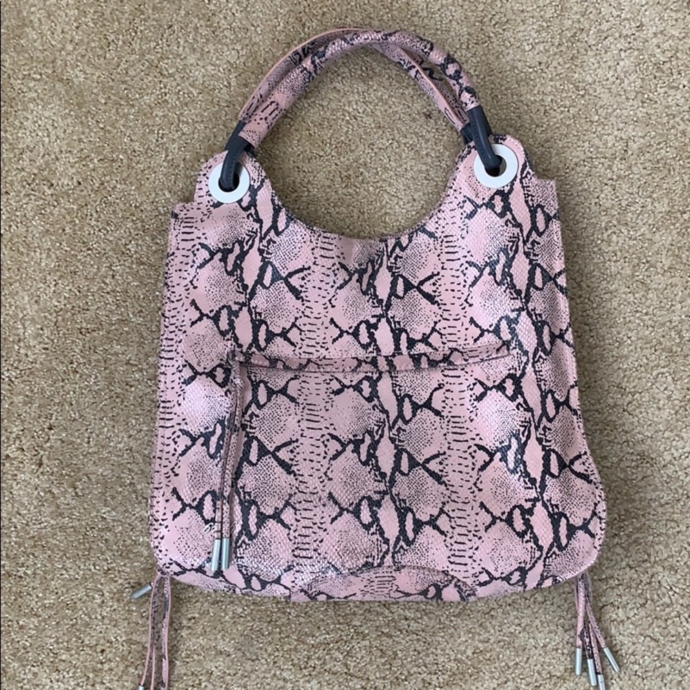 6126 Lindsay Lohan TEMPEST Python Print Tote